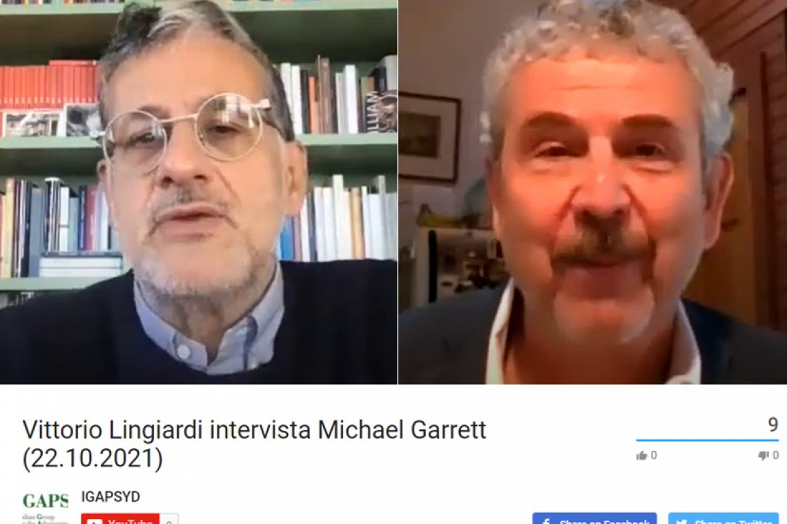Vittorio Lingiardi intervista Michael Garrett (22.10.2021)